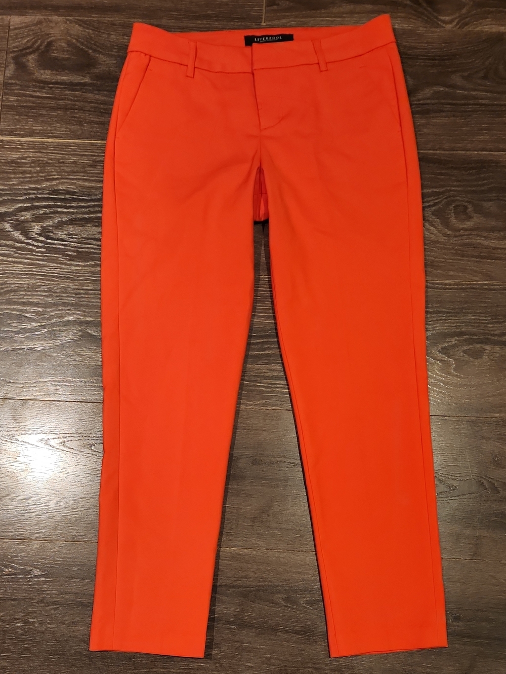 ❤️ LIVERPOOL JEANS COMPANY SLIM ANKLE PANTS IN HIBISCUS, 4 (27)